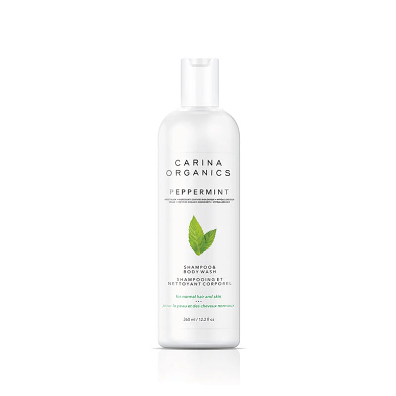 CARINA ORGANICS Peppermint Shampoo and Body Wash